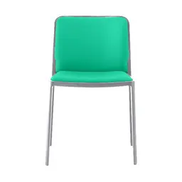 Trevira Ultramarine Green,Polished Aluminum