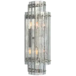 Polished Nickel Antique Mirror