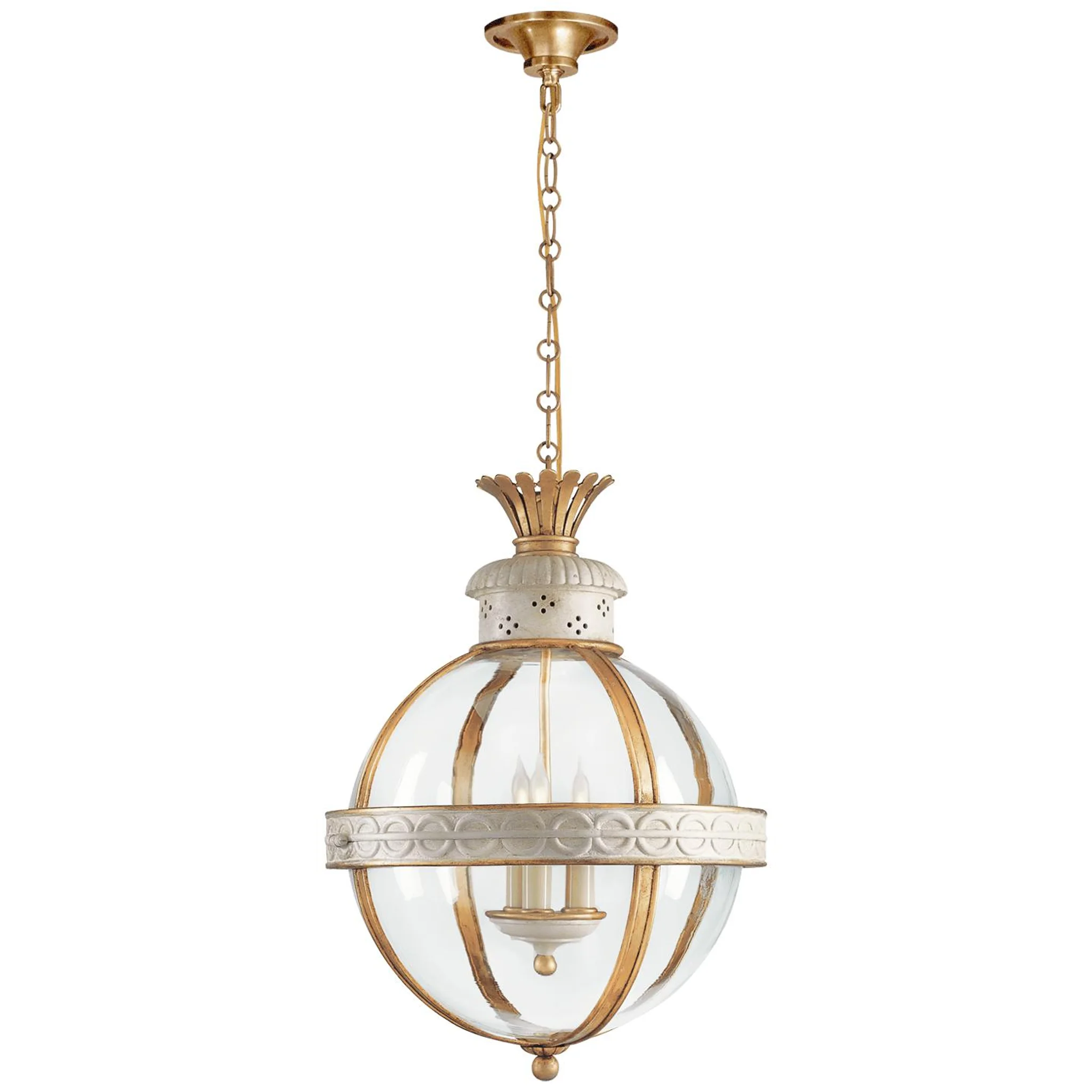 Купить Подвесной светильник Crown Top Banded Globe Lantern в интернет-магазине roooms.ru