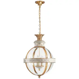 Antique White Clear Glass