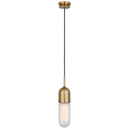 Hand-Rubbed Antique Brass Frosted Glass