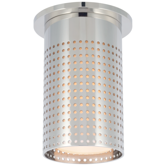 Polished Nickel White Glass