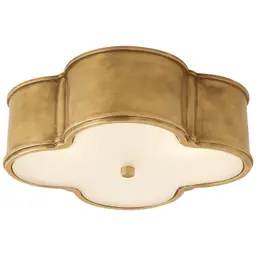 Natural Brass Frosted Glass