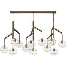 Aged Brass Clear Triple T14 LED 90 CRI 2700K 120V (T20/T24)