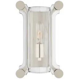Polished Nickel Clear Glass