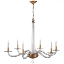 Antique Brass and Clear Glass