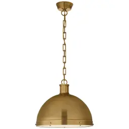Hand-Rubbed Antique Brass Frosted Acrylic