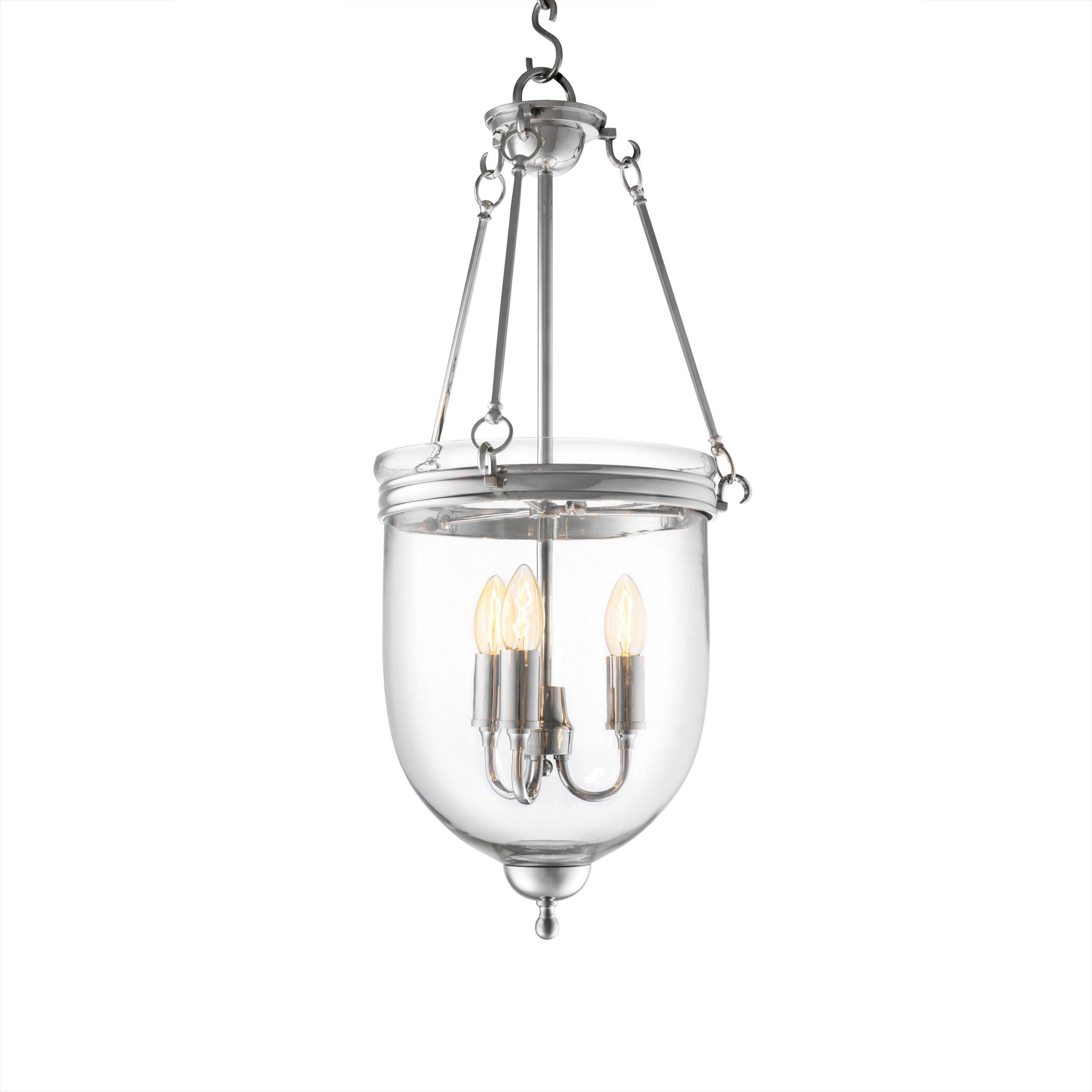 nickel finish | clear glass