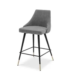 clarck grey | black & brass finish legs