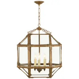 Gilded Iron Clear Glass