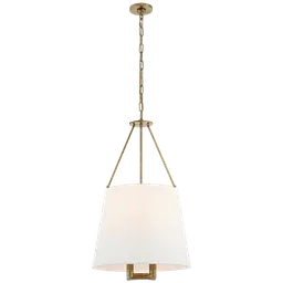 Hand-Rubbed Antique Brass 15.75" x 21.25" x 16.5" Linen