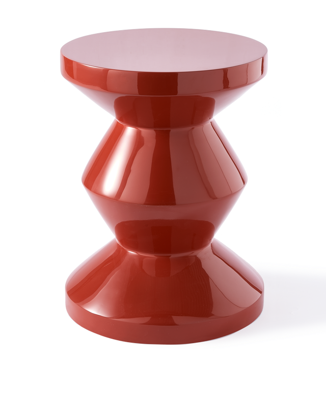 Coral red Lacquered polyester