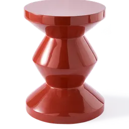 Coral red Lacquered polyester