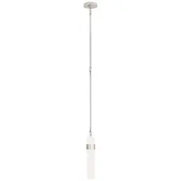 Polished Nickel White Glass