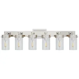 Polished Nickel Clear Glass
