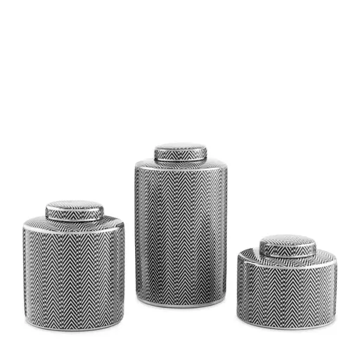 Купить Емкость для хранения Jar Gambetta set of 3 в интернет-магазине roooms.ru