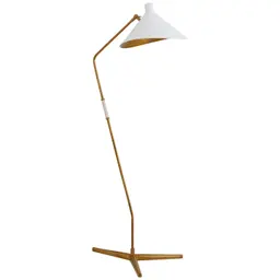 Hand-Rubbed Antique Brass Matte White