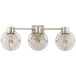 Polished Nickel Clear Glass