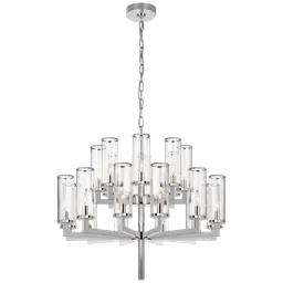 Polished Nickel Clear Glass