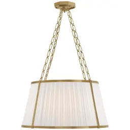 Natural Brass Boxpleat Silk