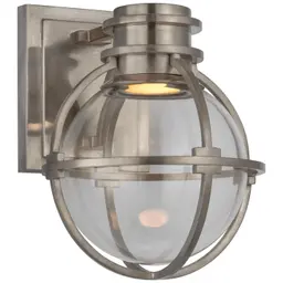 Antique Nickel Clear Glass