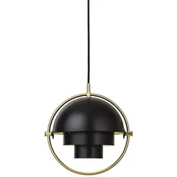Matte Black with Brass, Glass