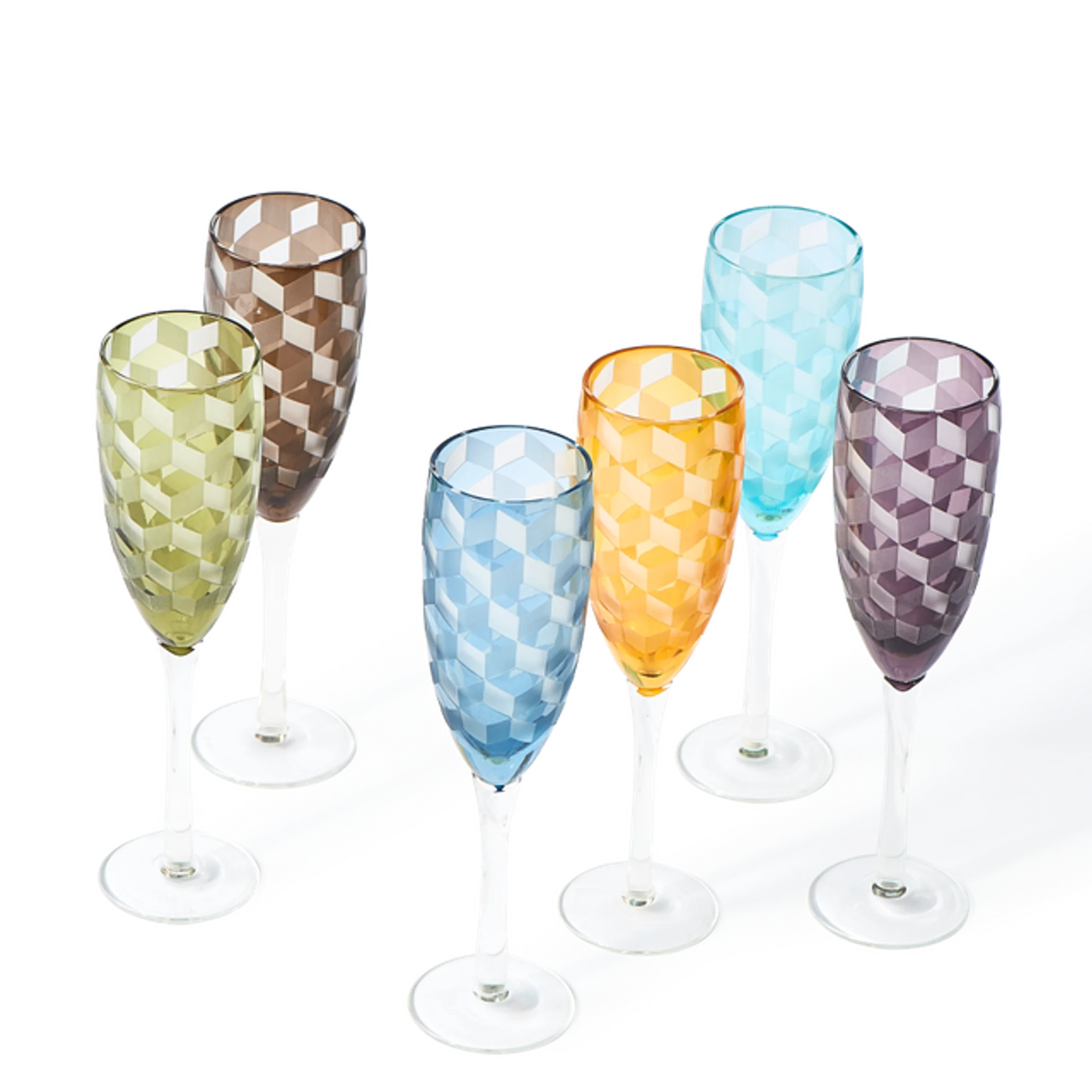 Купить Бокал для шампанского/Набор стаканов Blocks Champagne Glasses в интернет-магазине roooms.ru