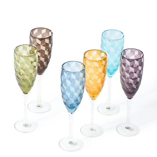 Купить Бокал для шампанского/Набор стаканов Blocks Champagne Glasses в интернет-магазине roooms.ru