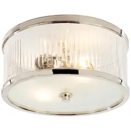 Polished Nickel Frosted Glass