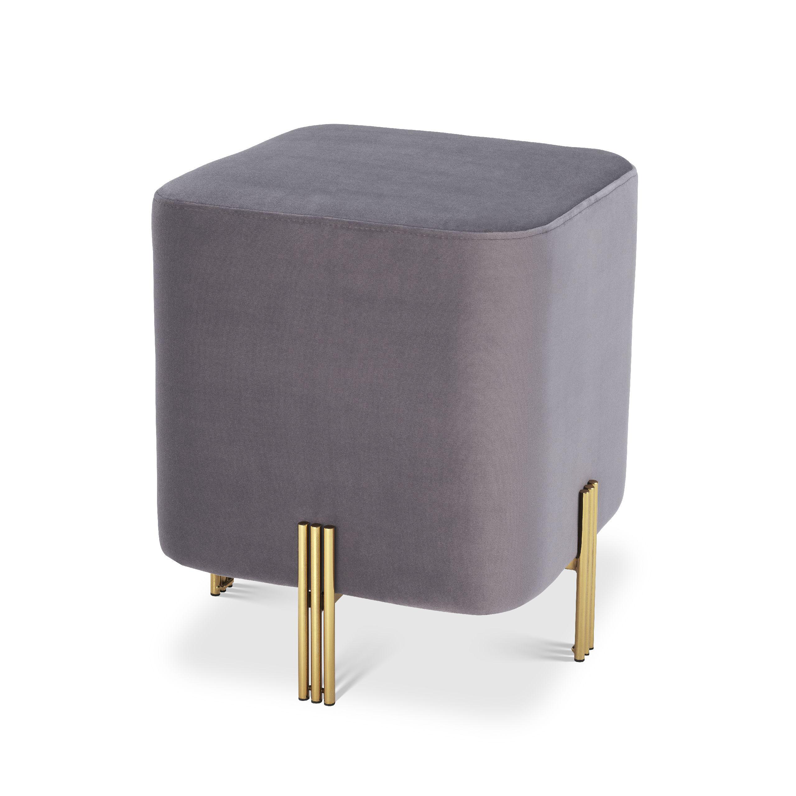 savona grey velvet | gold finish