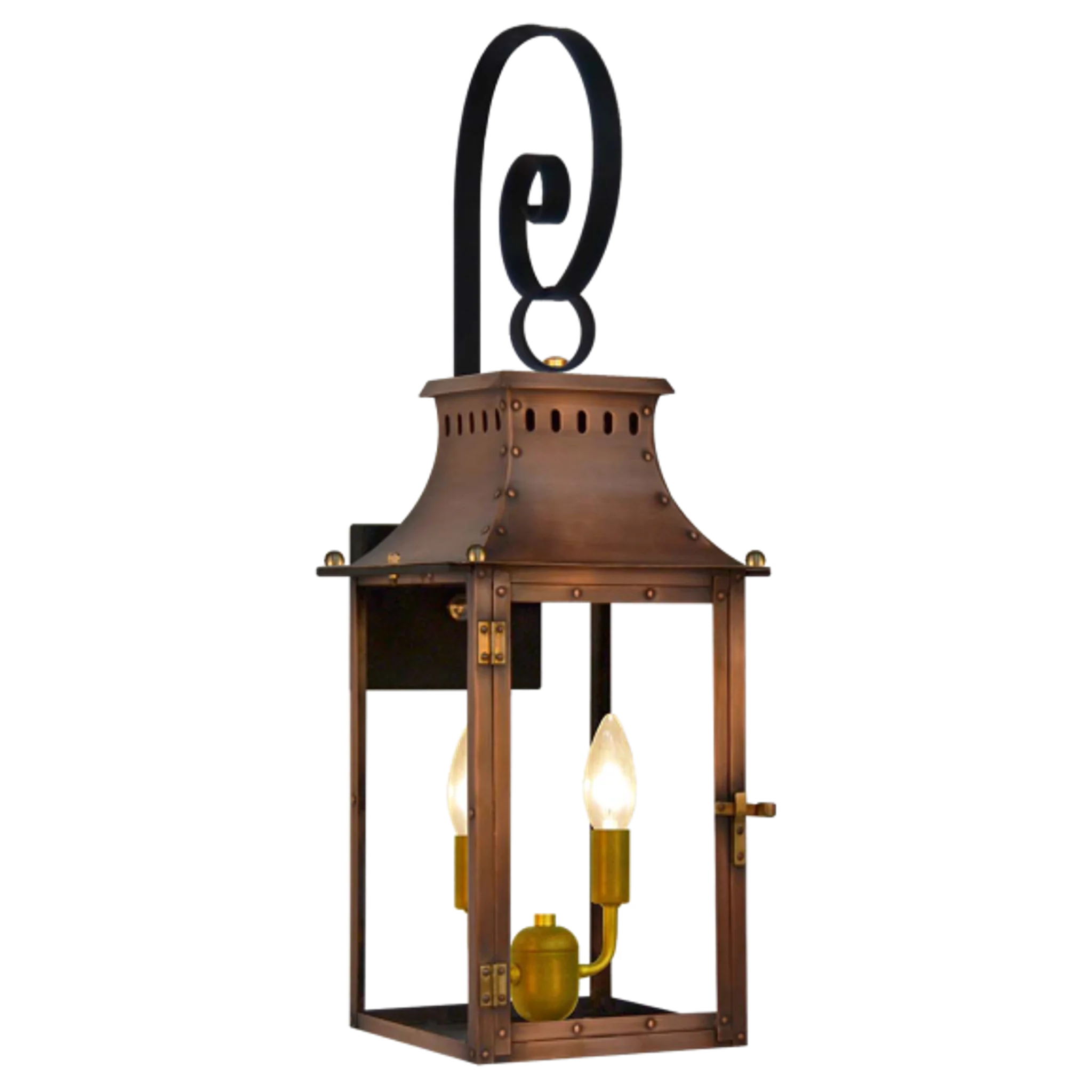 Купить Уличное бра Market Street 21" Top Scroll Wall Lantern в интернет-магазине roooms.ru