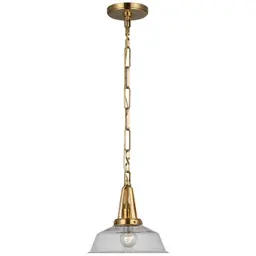Antique-Burnished Brass Clear Glass