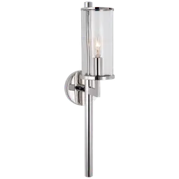 Polished Nickel Clear Glass