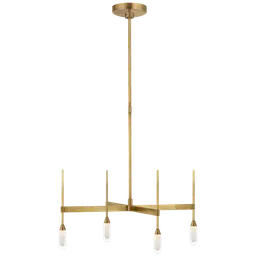 Natural Brass Clear Glass