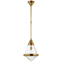 Hand-Rubbed Antique Brass Seeded Glass