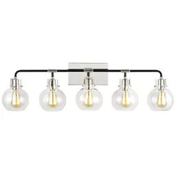 Polished Nickel/Textured Black