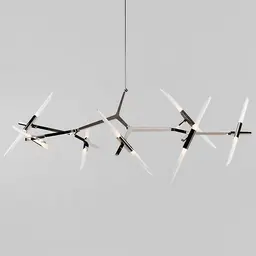 Polished Nickel,Angle Cut Glass