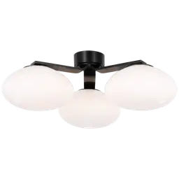 Gun Metal White Glass
