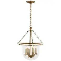 Antique-Burnished Brass Clear Glass