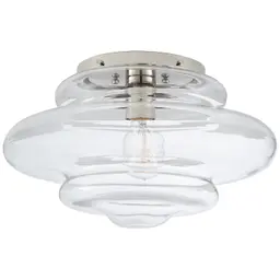 Polished Nickel Clear Glass
