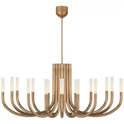 Antique-Burnished Brass Etched Crystal