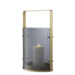 antique brass finish | smoke glass S